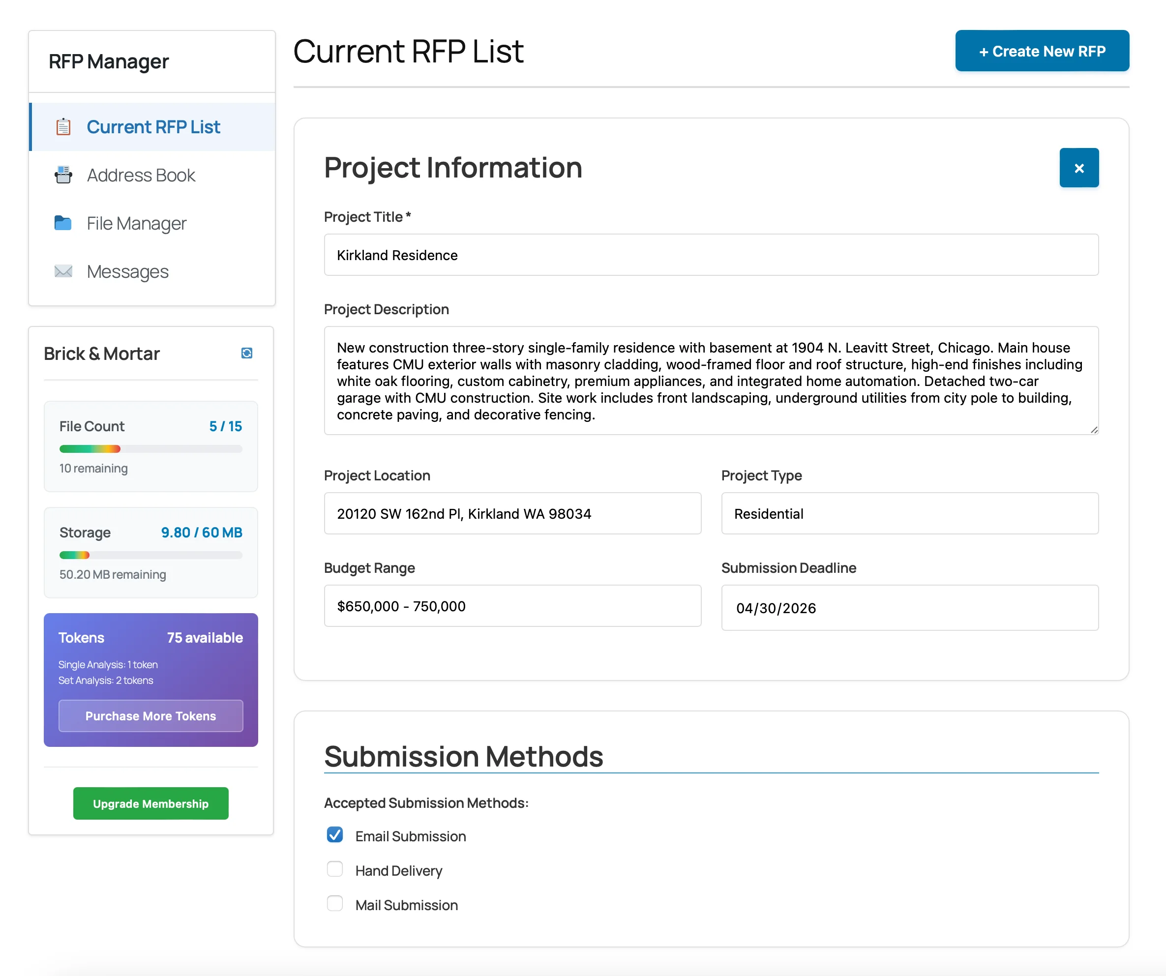 Request for Proposal